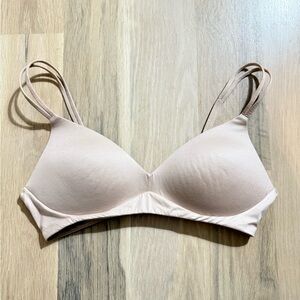 Aerie 34B Soft Nude Double Strap Bra